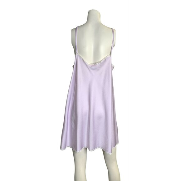 Vtg Brandywine Lavender Nightgown Peignoir Large Lace Puff Sleeves Polyester USA - Picture 3 of 11